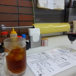 堂島精肉店 - 黒烏龍　と　赤ワイン