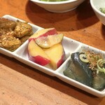 やきとり 正や - おつまみ３種