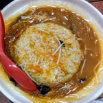 黄鶴楼 餃子酒場 - 2025/8月。フカヒレあんかけチャーハン。