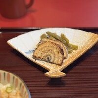 大塚 うなぎ宮川 - うなぎ燻製チャーシュー、山クラゲ