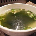 韓国 サムギョプサル専門店 コッテジ - わかめスープ
