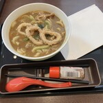 CoCo壱番屋 - 料理写真:カレーうどん　ハーフイカ　ハーフほうれん草