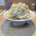 自家製麺 浜一 - ニンニクヤサイアブラ｡