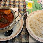 モハンディッシュ - ・チキンスープカレー(辛さ3)1050円 ・プレーンライス290円
