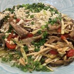 館山美食倶楽部 - (14)タウナギとマコモと黄ニラの杭州強火炒め