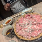 札幌かすそばtoてんぷら風土 - ざる肉