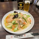 中華楼 - 料理写真:海鮮餡かけ焼きそば 1180円