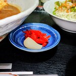 レストラン梢 - 福神漬けにらっきょ、これがないとね　(^^)