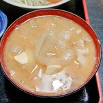 レストラン梢 - とん汁 小 300円