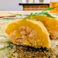日本料理 久丹 - とうもろこしの天ぷら
