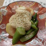 無花果とオクラ