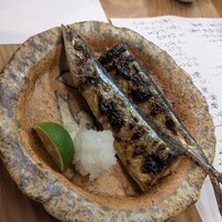 割烹 市川 - 秋刀魚の塩焼き