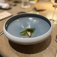 apothéose - 和魂 明石鯛米 明石鯛とししとう、お米ベースのソース