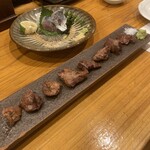 山やはなれ - 鶏白レバー塩焼き