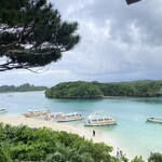 川平公園茶屋 - 晴れてほしかった川平湾