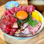 本マグロと島ごはん ぱなり 京都河原町三条 - ぱなり丼　極