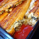 鰻の成瀬 - 鰻重断面