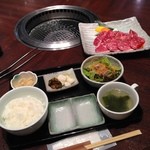 牛兵衛 草庵 - 山形牛焼肉ランチ(150g)①