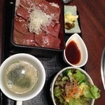 牛兵衛 草庵 - 山形牛あぶり重ランチ②