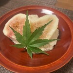 花結び - ある日のおまかせ2000円3品目。白和えといちじく。