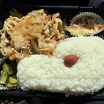 仲々 - しょうが焼き弁当+ご飯大盛り