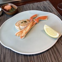 鉄板焼 さざんか - ホタテ、カニ