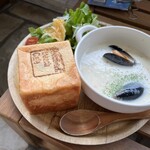 サザンビーチカフェ - クラムチャウダーセット
