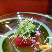 徳うち山 - ●鰹のたたき  芽ネギ  芥子