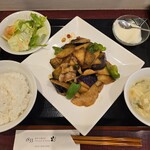 1833 - ジャガイモと茄子とピーマンの辛口炒め