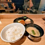 鉄板焼 九九 - 【黒毛和牛100%ハンバーグ(100g×2)ランチセット】