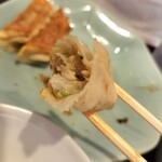 宇都宮みんみん - 焼餃子断面