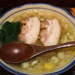 烈志笑魚油 麺香房 三く - 白壺ラーメン