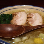 烈志笑魚油 麺香房 三く - 白壺ラーメン