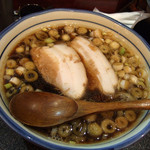 烈志笑魚油 麺香房 三く - 黒壺ラーメン