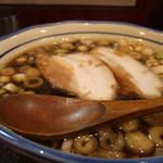 烈志笑魚油 麺香房 三く - 黒壺ラーメン