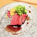 スプリングバレーブルワリー 京都 - A5ランク黒毛和牛のグリル アドベリーソース