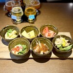 スプリングバレーブルワリー 京都 - おばんざい6種盛り合わせ