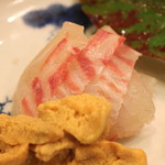 旬席 鈴江 - 雲丹と鯛　(2014/10)