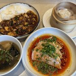 Chinese Restaurant 晴華 - よだれ鶏と麻婆丼セット