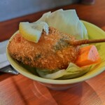 串揚げ料理店 紫雲 - 豚肉梅しそバター