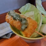 串揚げ料理店 紫雲 - モッツァレラチーズとトマトのやつ