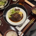 酒・食事処 大 - はんばぁ～ぐ定食（1500円）