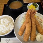お食事処 まつもと - エビフライ定食