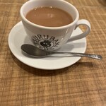 ホットケーキ つるばみ舎 - 最後はミルクティーにしました。