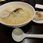 あら炊き塩らぁめん◆へしこ焼きおにぎり付き