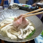 遊季の里 - 2014.10 鍋物：飛騨牛のしゃぶしゃぶ