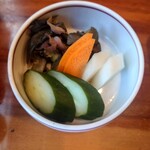 ぽんぽこ亭 - お新香