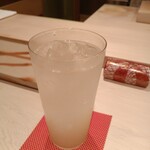 鮨 銀座 おのでら - 柚子酒ソーダ割り