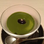 鮨 銀座 おのでら - 抹茶のブラマンジェ