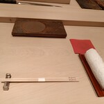 鮨 銀座 おのでら - テーブルセッティング